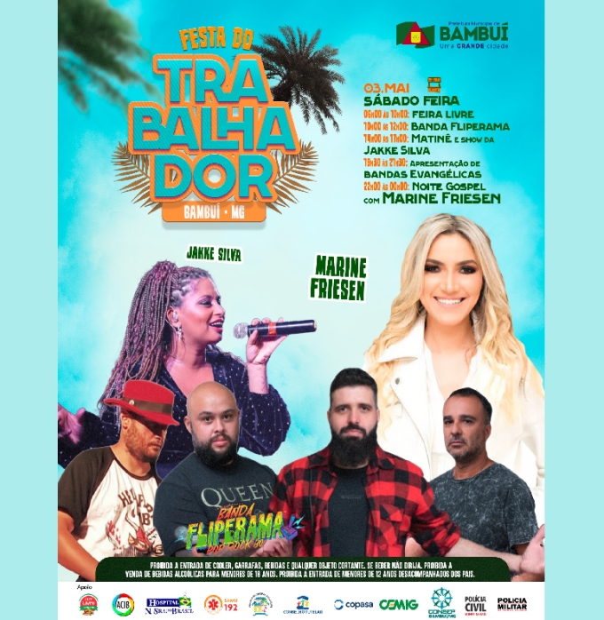 Noite Gospel com a cantora carioca Marine Friesen promete lotar a Festa do Trabalhador em Bambuí