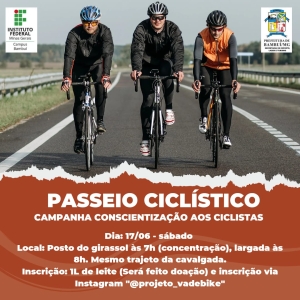 Em Bambuí: Passeio Ciclístico