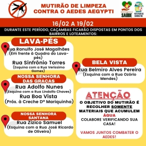 Segunda caçamba do Mutirão contra a Dengue