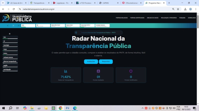 Ap&oacute;s anos sem nota, Bambu&iacute; avan&ccedil;a na transpar&ecirc;ncia p&uacute;blica em ranking nacional